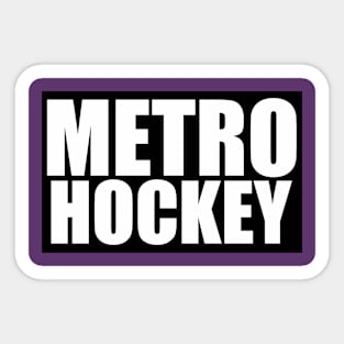 Black Metro Hockey Sticker